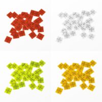 GEORADIAN CIBLES 20 x 20 MM RETRO LOT DE 100 – Image 2