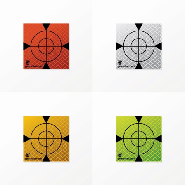 GEORADIAN CIBLES 40 x 40 MM  ou 60 x 60MM ORACAL LOT DE 100