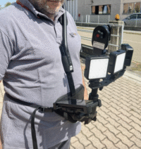 Support d'épaule BLKGO avec lumières LED