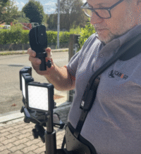 Support d'épaule BLKGO avec lumières LED